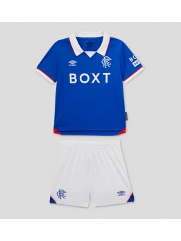 Billige Rangers Hjemmedraktsett Barn 2025-26 Kortermet (+ Korte bukser)